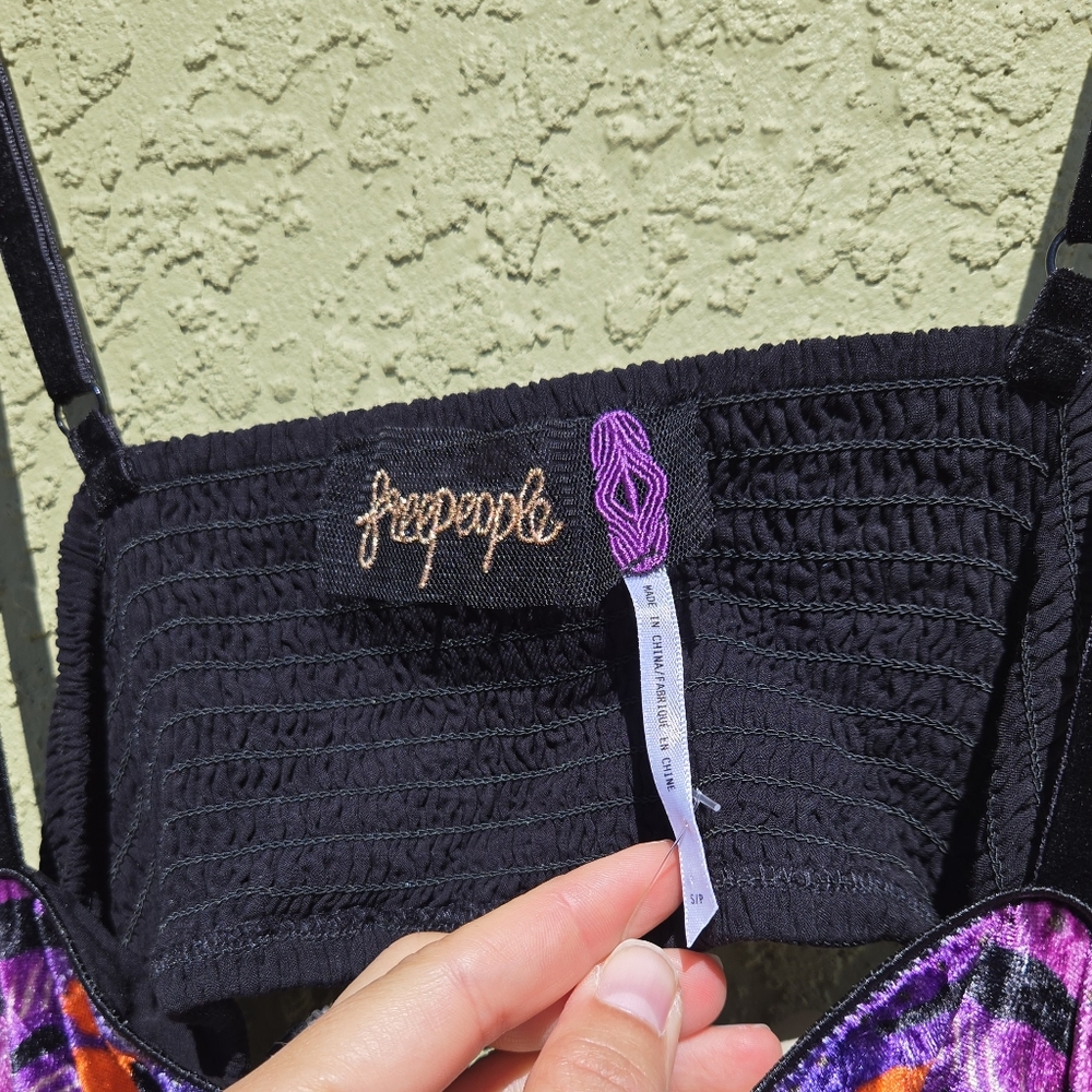 Free People Butterfly Wishes Velvet Maxi Dress - Picture 4 of 8